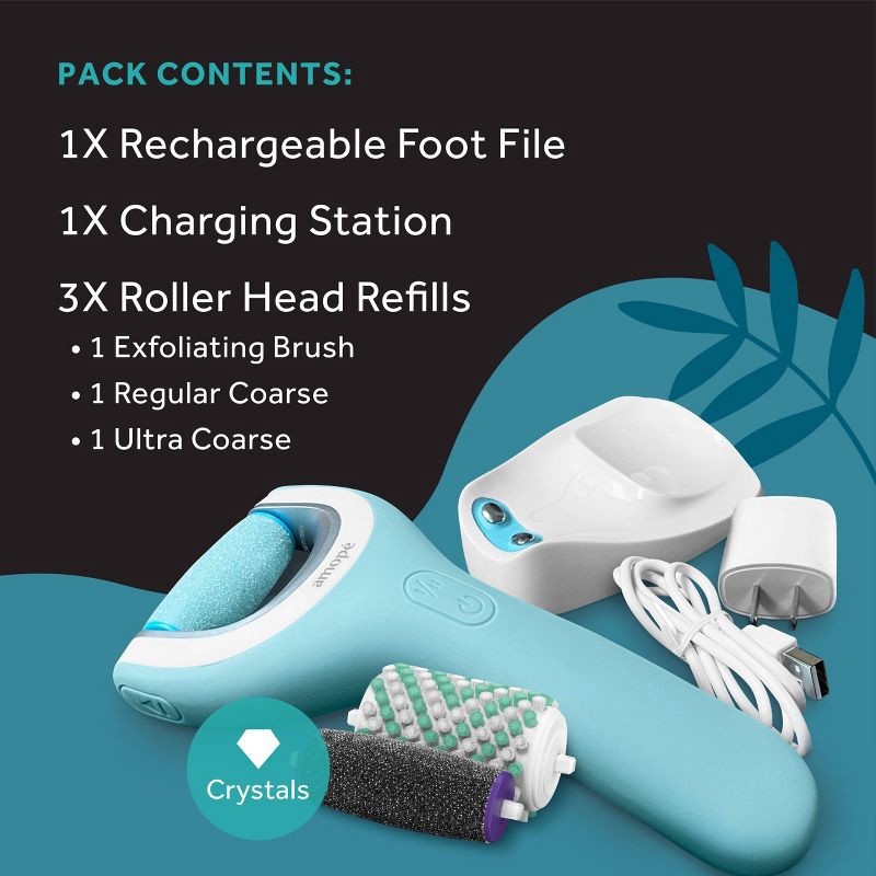 slide 8 of 10, Amope Pedi Perfect Wet Dry Electronic Pedicure Foot File and Callus Remover - 1ct, 1 ct