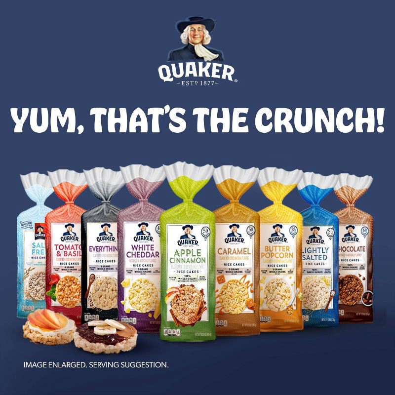 slide 5 of 7, Quaker Chocolate Gluten Free Large Rice Cakes - 7.23oz, 7.23 oz