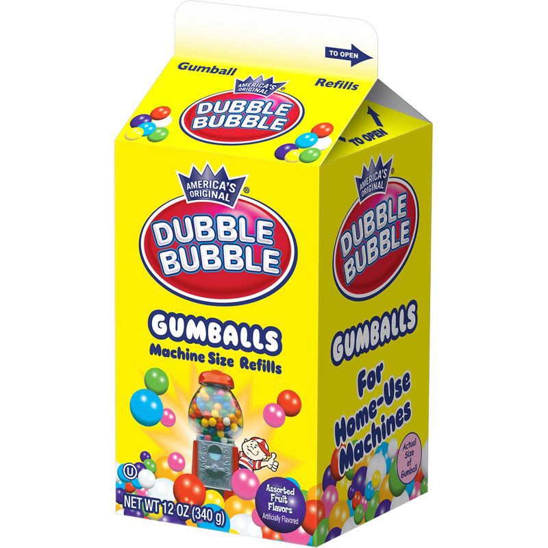 slide 1 of 6, Dubble Bubble Machine Size Refills Gumballs - 12oz, 12 oz