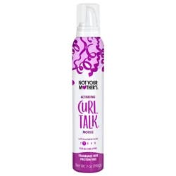 Not Your Mothers Hair Curl Talk Fragrance and Protein Free Activating Mousse