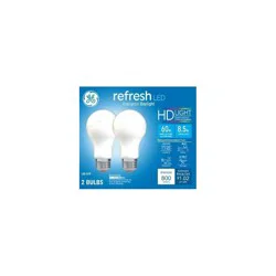 GE Household Lighting GE 2pk 60W Refresh A19 Aline LED Light Bulbs Daylight