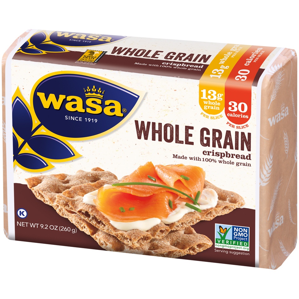 slide 3 of 6, Wasa Whole Grain Crispbread, 9.2 oz