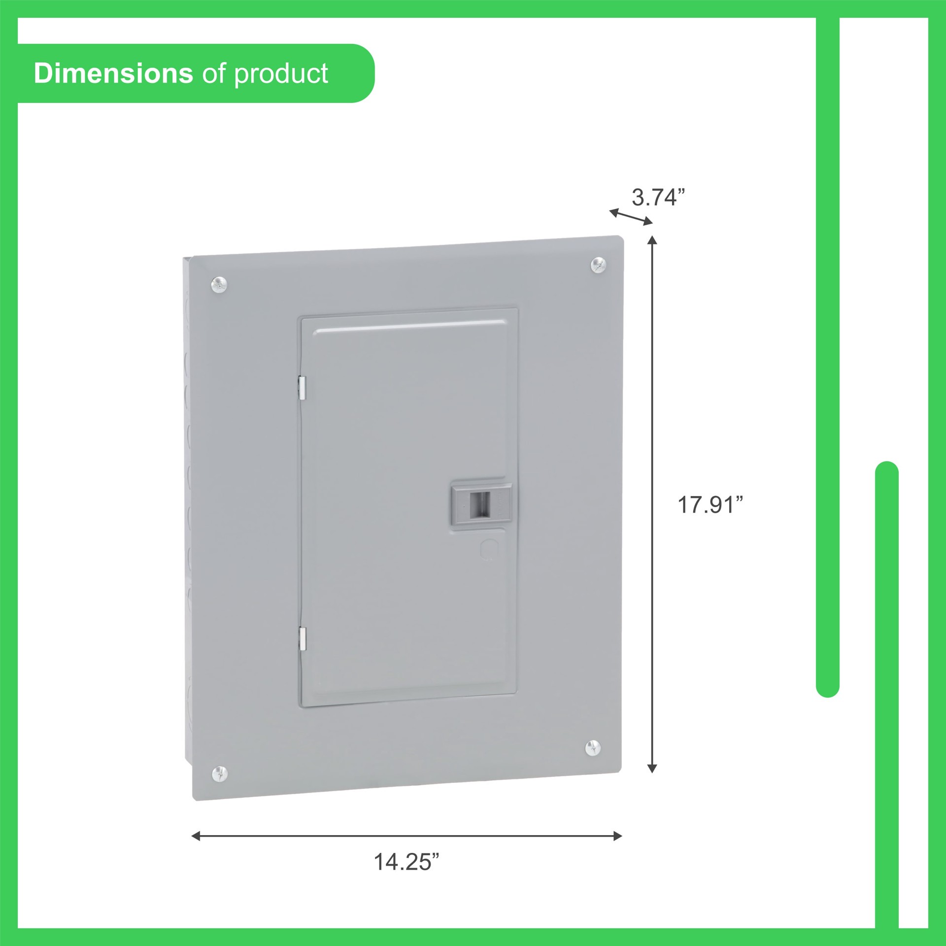 slide 3 of 6, Square D Homeline 100 -Amp 12 -Spaces 24 -Circuit Indoor Main breaker Plug-On Neutral Load Center, 1 ct