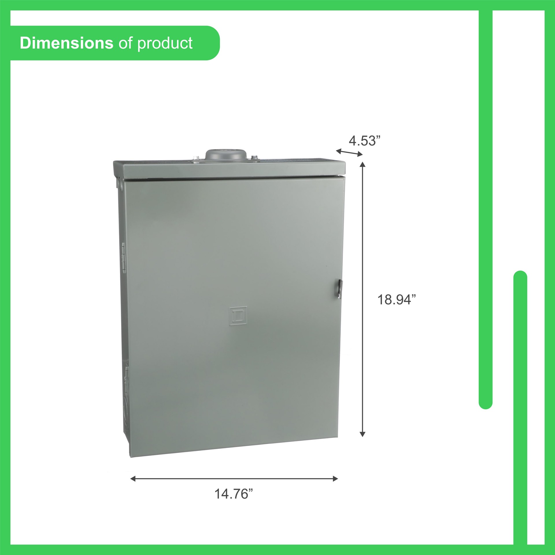 slide 3 of 6, Square D Homeline 125 -Amp 12 -Spaces 24 -Circuit Outdoor Main Breaker Plug-On Neutral Load Center (Value Pack), 1 ct