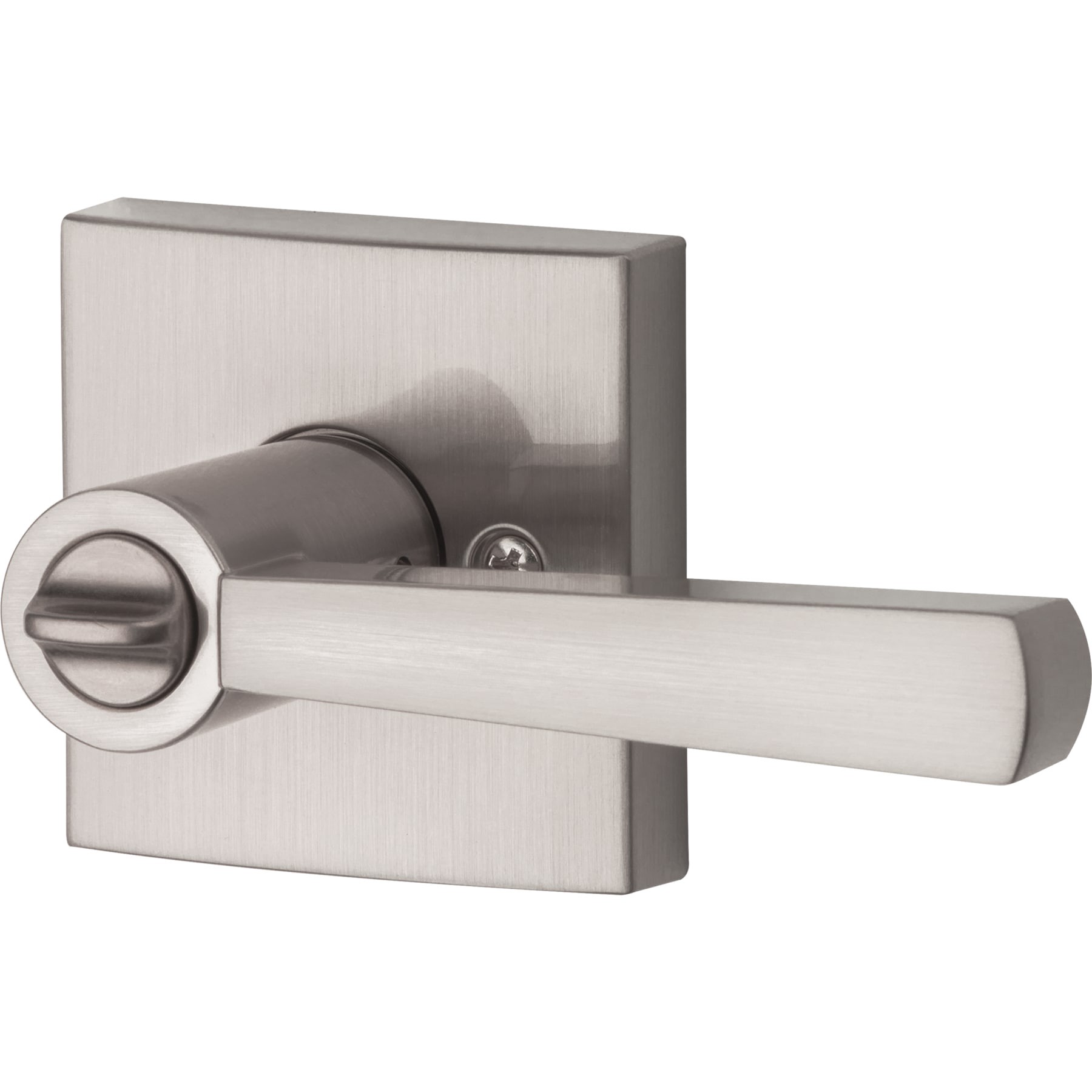 slide 5 of 6, Baldwin Prestige Spyglass Satin nickel Exterior Keyed Entry Door Handle with SmartKey, 1 ct