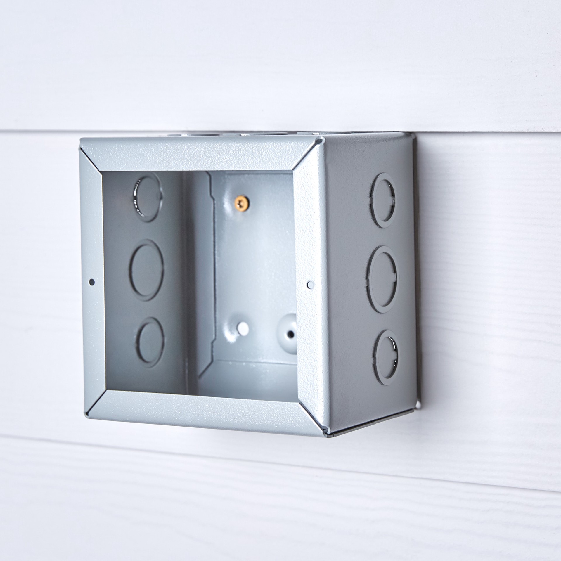 slide 3 of 6, Hubbell WIEGMANN Metal New work Enclosure Electrical Box, 1 ct