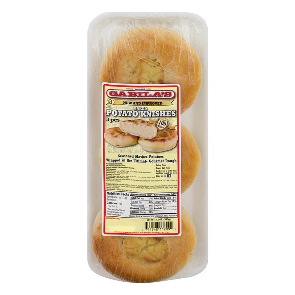slide 1 of 1, Gabila's Baked Jr. Potato Knish, 3 ct