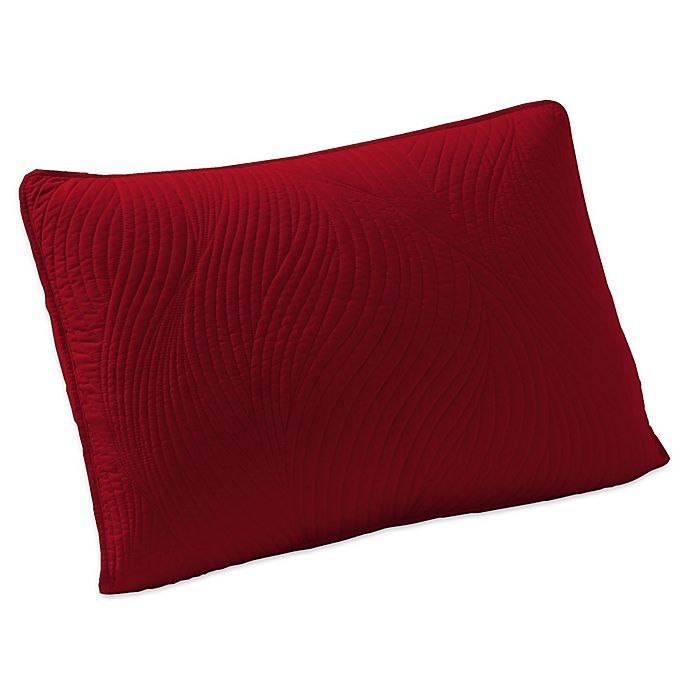 slide 1 of 1, Brielle Stream Standard Pillow Shams - Red, 2 ct