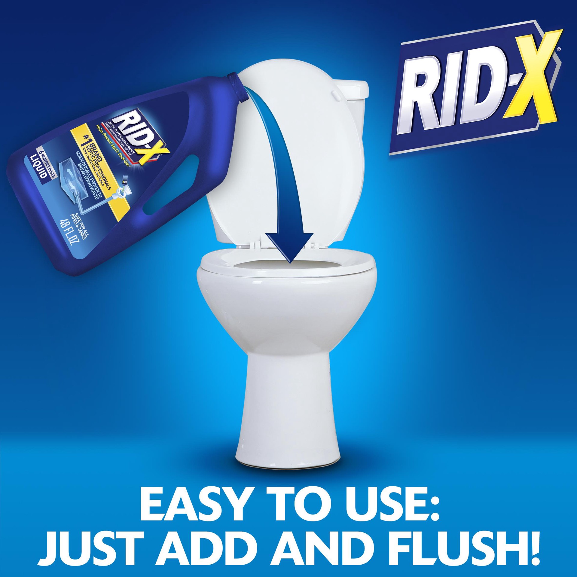 slide 4 of 6, Rid-X Professional Septic System Maintenance Liquid 48 -oz Septic Cleaner, 1 ct