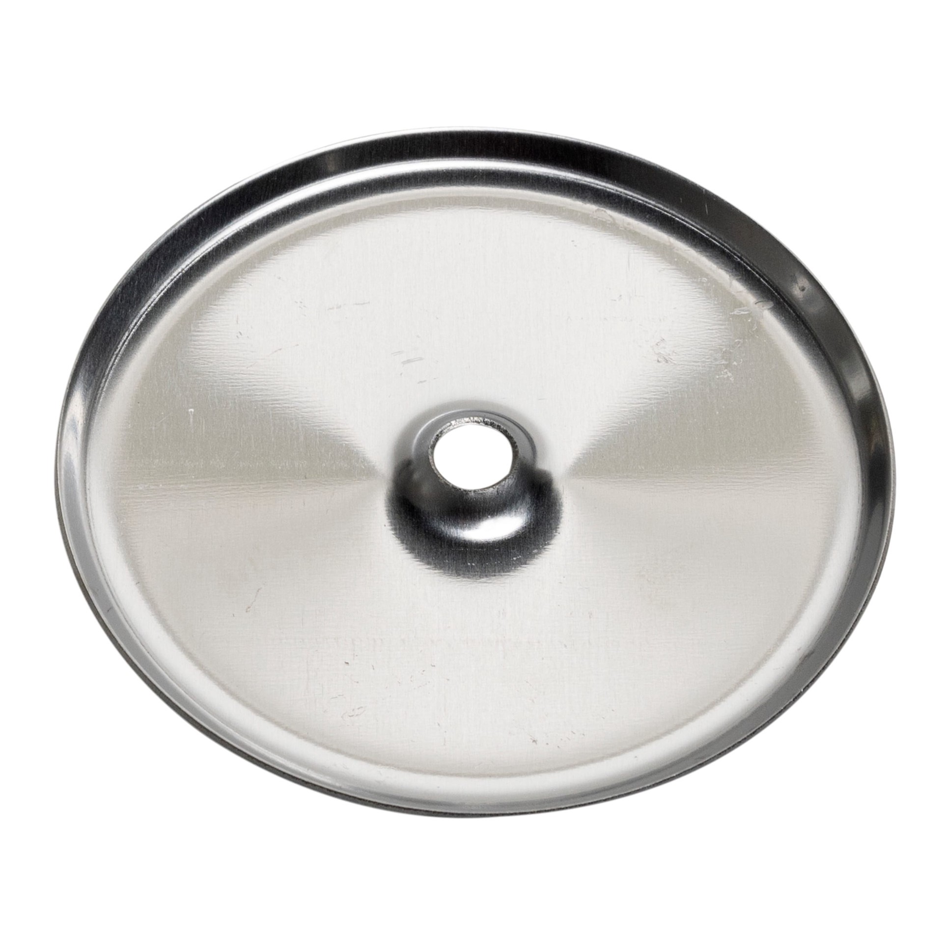 slide 2 of 4, Oatey 4-in Stainless Steel Round Cover Plate, 1 ct