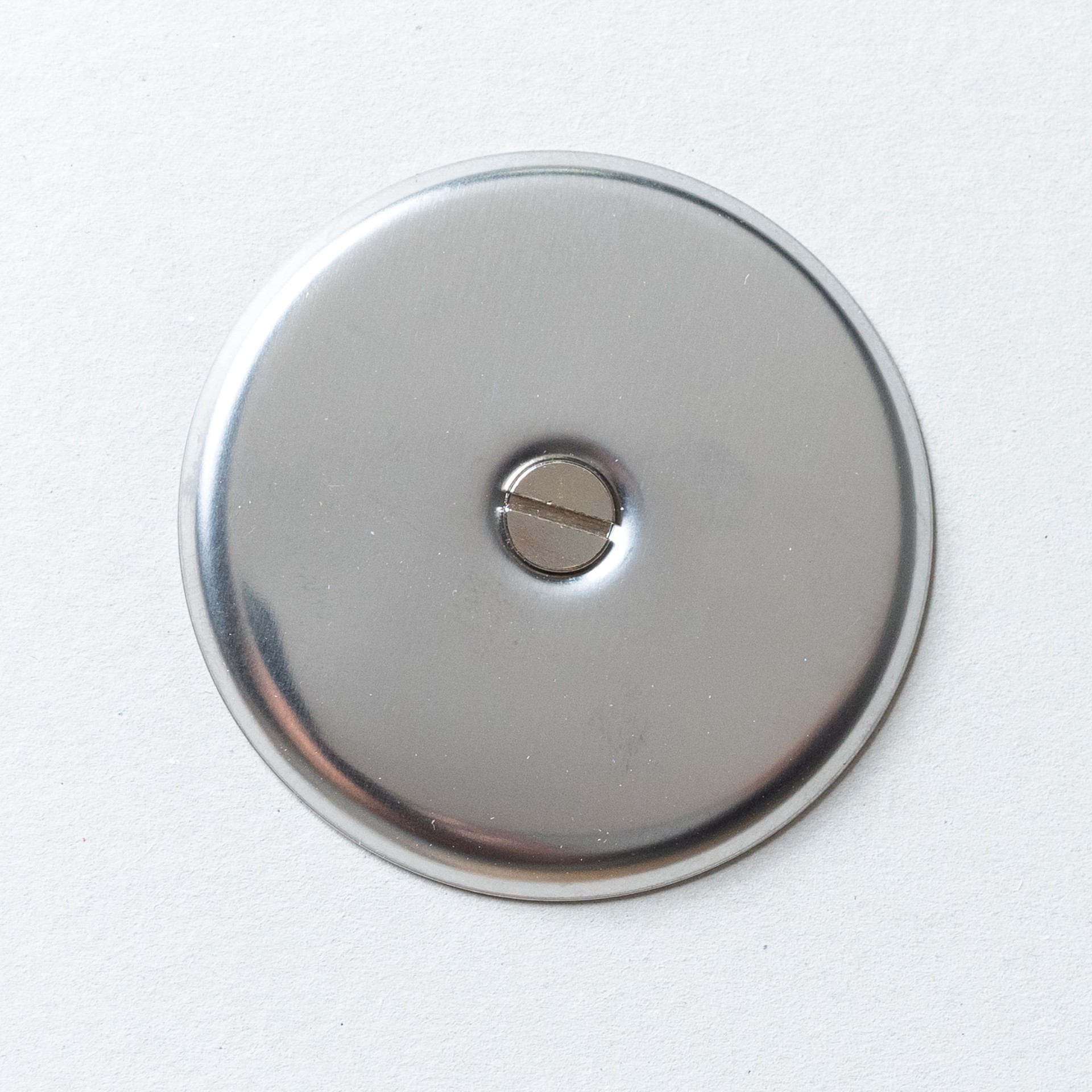 slide 3 of 4, Oatey 4-in Stainless Steel Round Cover Plate, 1 ct