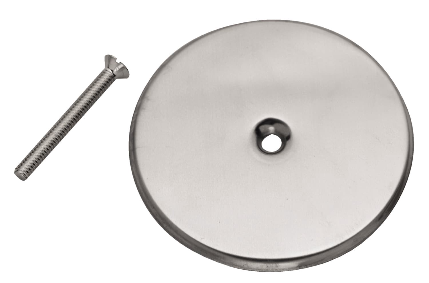 slide 1 of 4, Oatey 4-in Stainless Steel Round Cover Plate, 1 ct