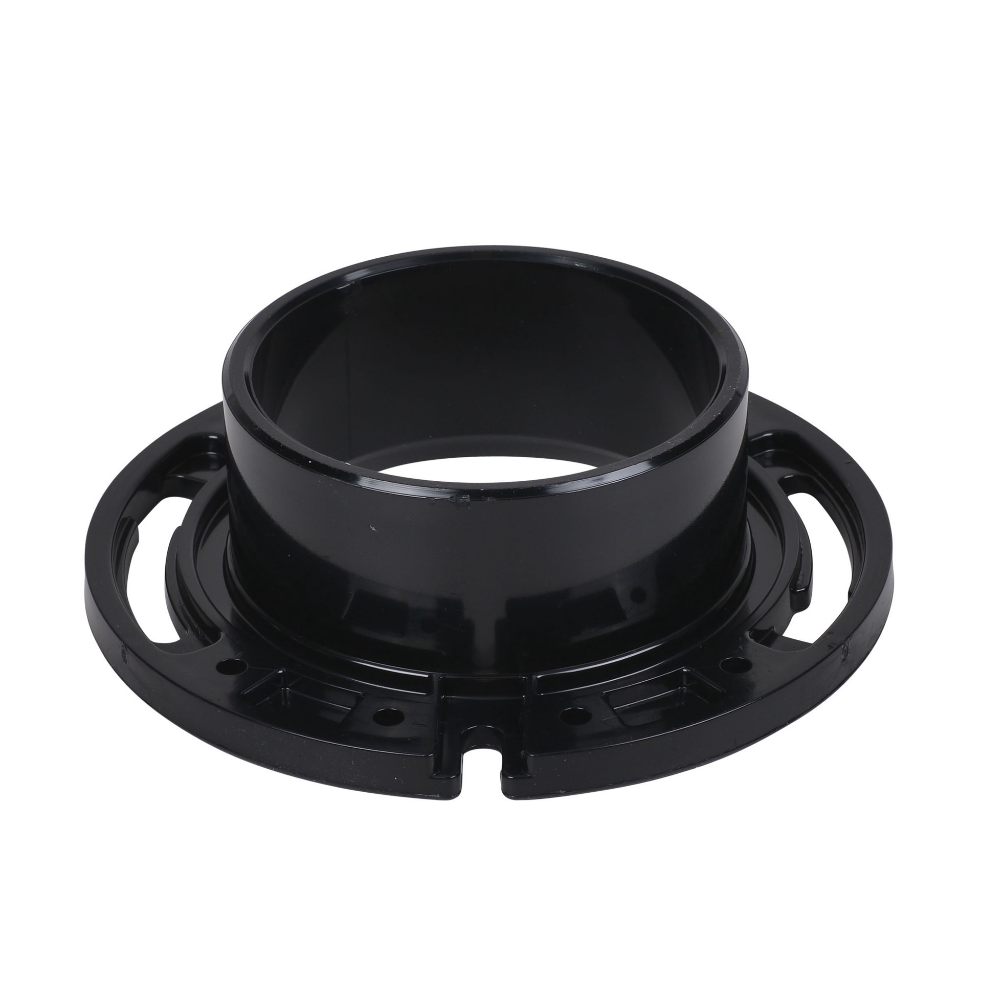 slide 2 of 6, Oatey Fast Set 4.5-in Black ABS Toilet flange, 1 ct