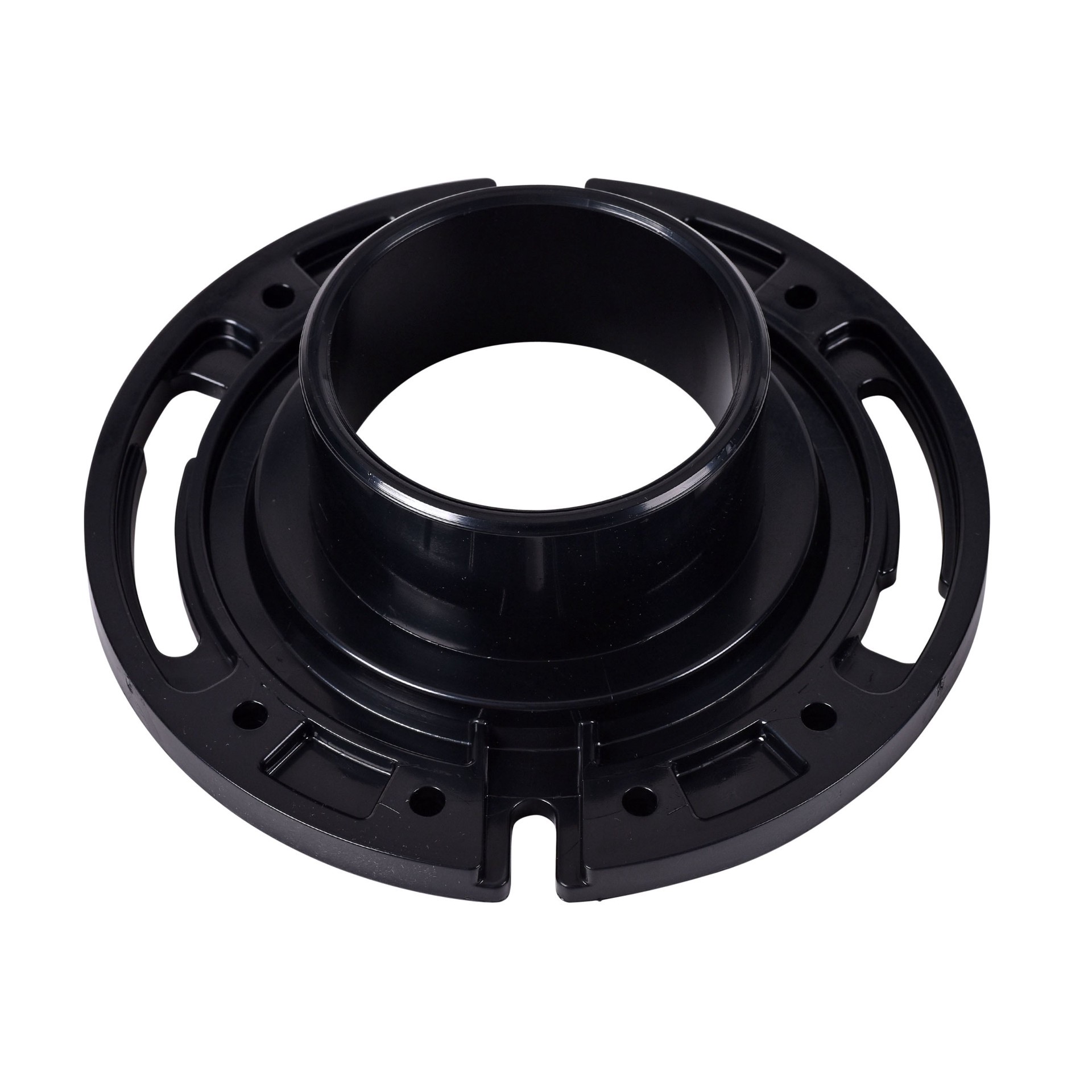 slide 2 of 6, Oatey Fast Set 3.5-in Black ABS Toilet flange, 1 ct