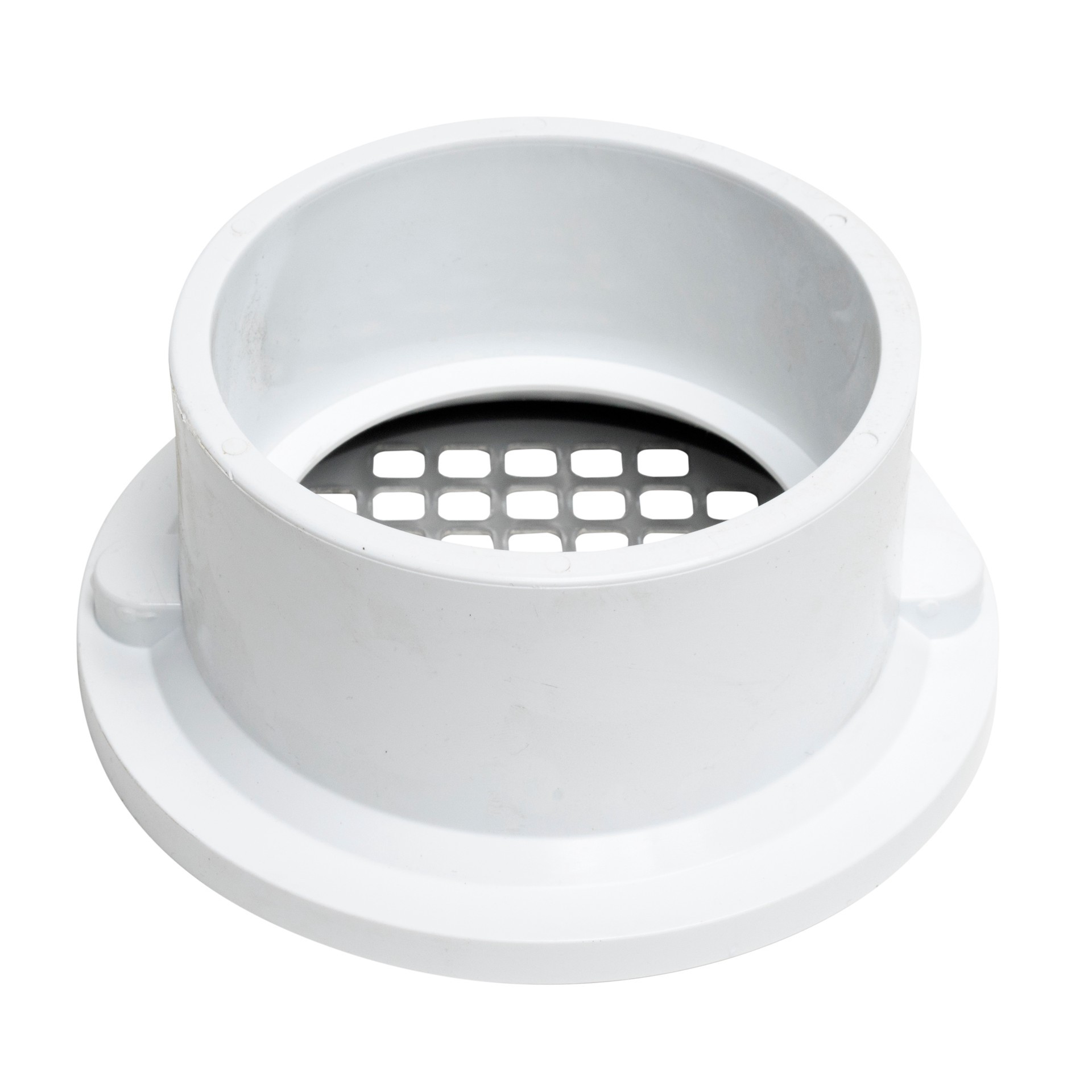 slide 2 of 4, Oatey 3-in or 4-in PVC General-purpose Drain with Round Stainless Steel Strainer, 1 ct