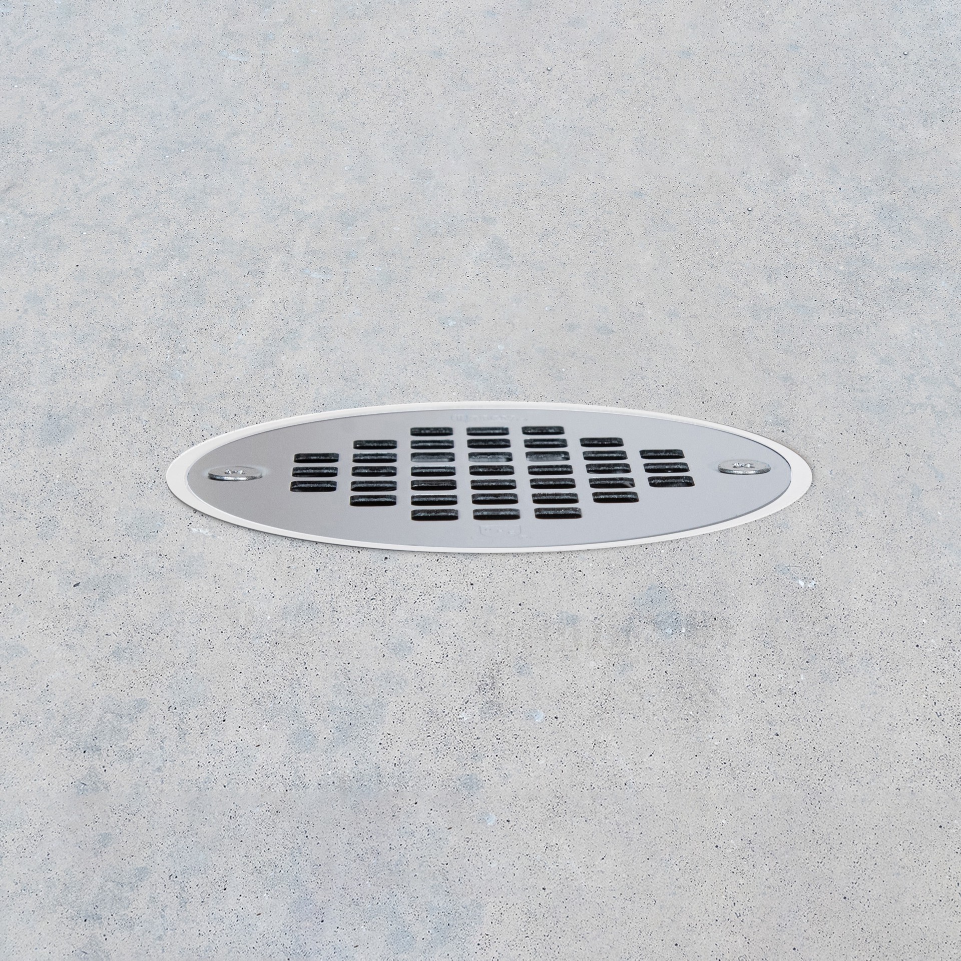 slide 3 of 4, Oatey 3-in or 4-in PVC General-purpose Drain with Round Stainless Steel Strainer, 1 ct