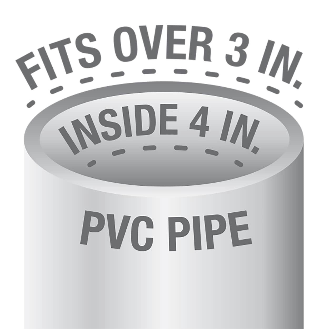slide 4 of 4, Oatey 3-in or 4-in PVC General-purpose Drain with Round Stainless Steel Strainer, 1 ct
