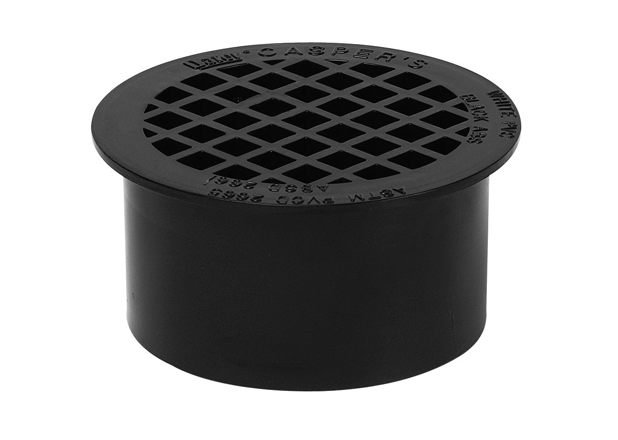 slide 1 of 4, Oatey 3-in ABS Round Black Snap-in Strainer, 1 ct