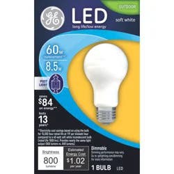 GE Household Lighting GE 60W A19 Light Bulb Soft White