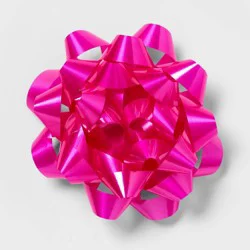 6" Large Glossy Jumbo Gift Bow Pink - Spritz™