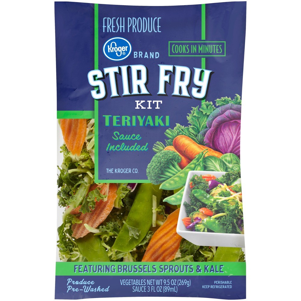 slide 1 of 2, Kroger Stir Fry Teriyaki Kit, 9.5 oz