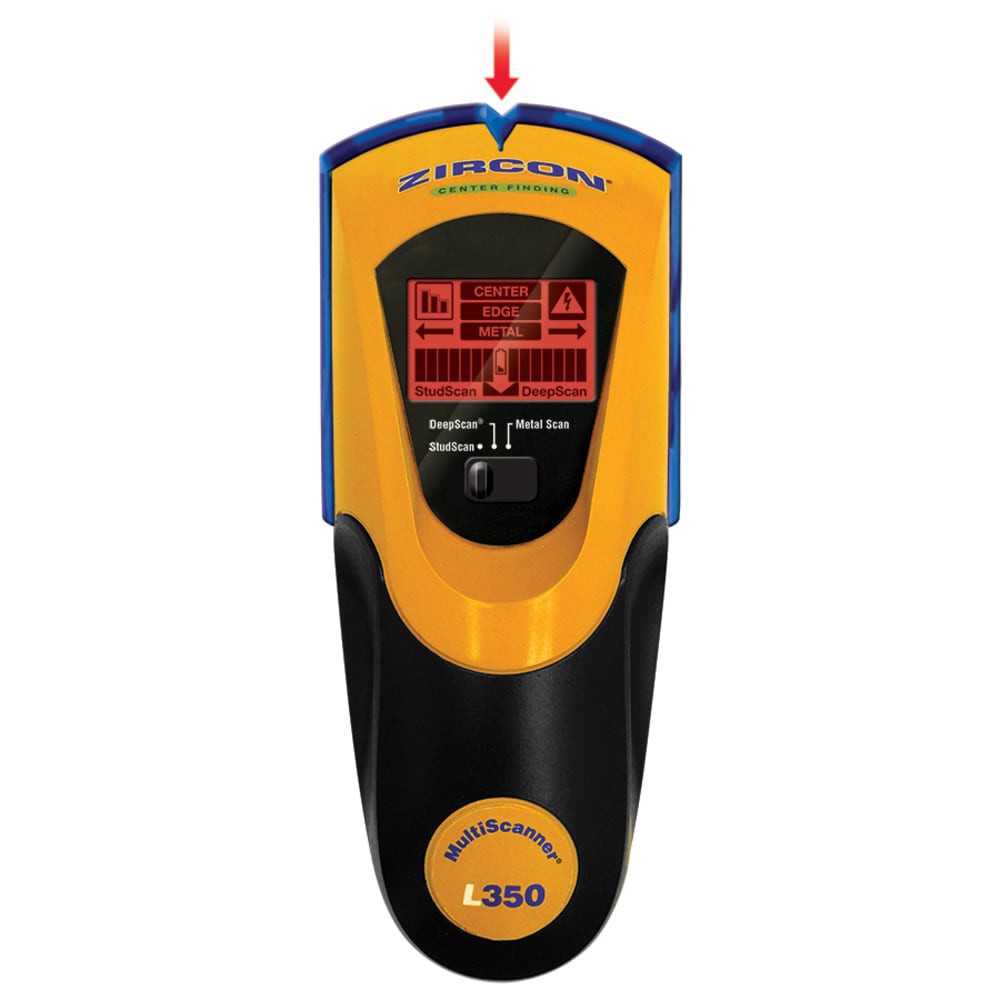 slide 1 of 6, Zircon 1.5-in Scan Depth Metal and wood stud Finder, 1 ct