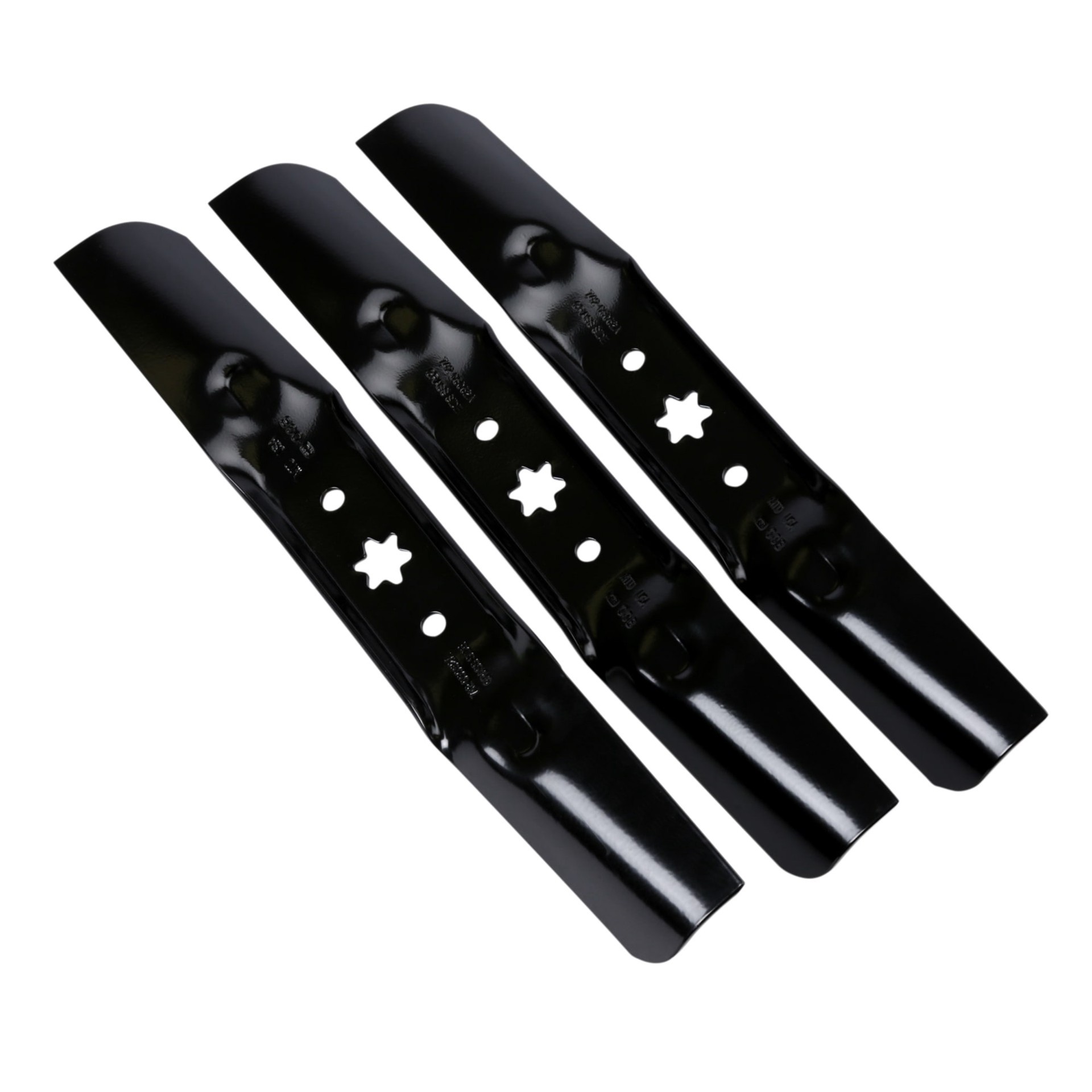 slide 3 of 3, MTD Genuine Parts 50-in Deck Bagging Mower Blade for Riding Lawn 3 -Pack 942-05052 and 742-05052, 1 ct