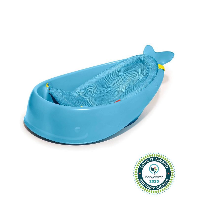 slide 14 of 14, Skip Hop Moby Smart Sling 3-Stage Baby Bath Tub - Blue, 1 ct