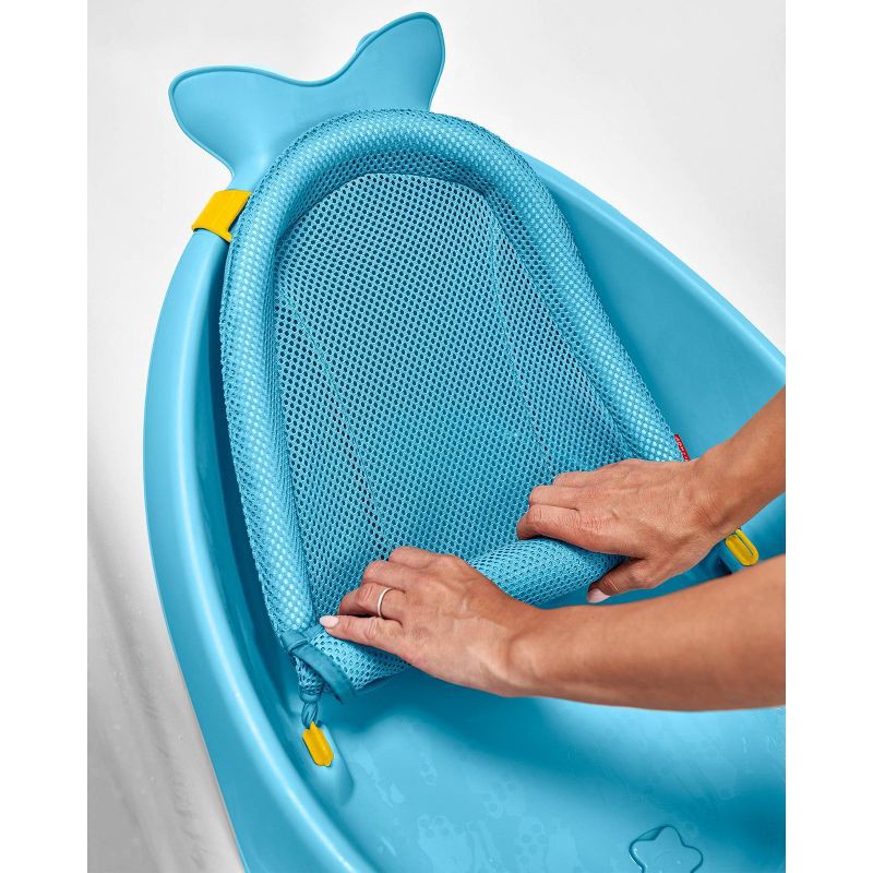 slide 11 of 14, Skip Hop Moby Smart Sling 3-Stage Baby Bath Tub - Blue, 1 ct