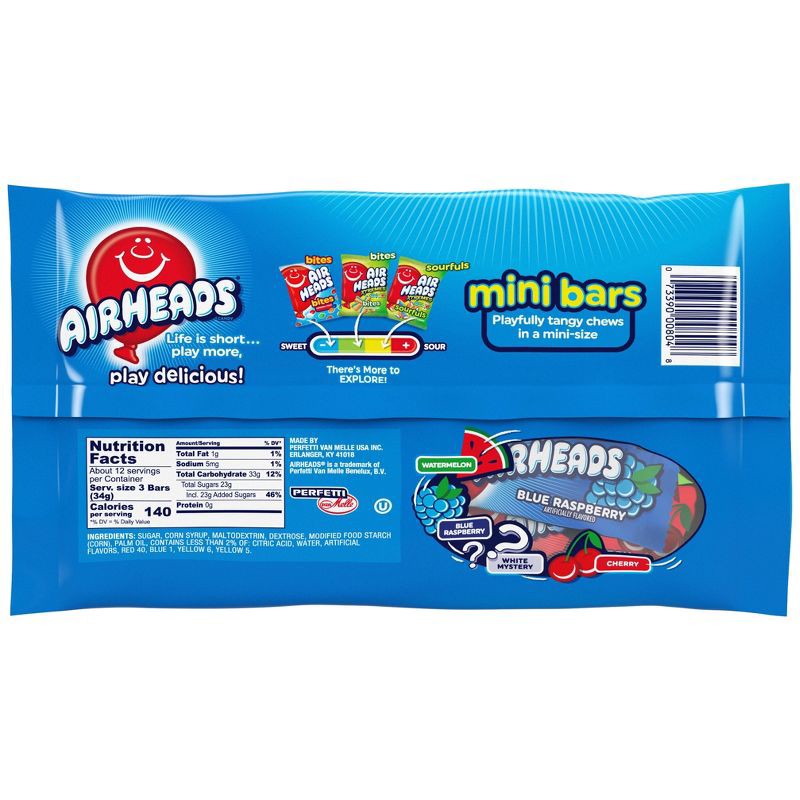 slide 2 of 3, Airheads Assorted Mini Candy Bars - 14oz, 14 oz