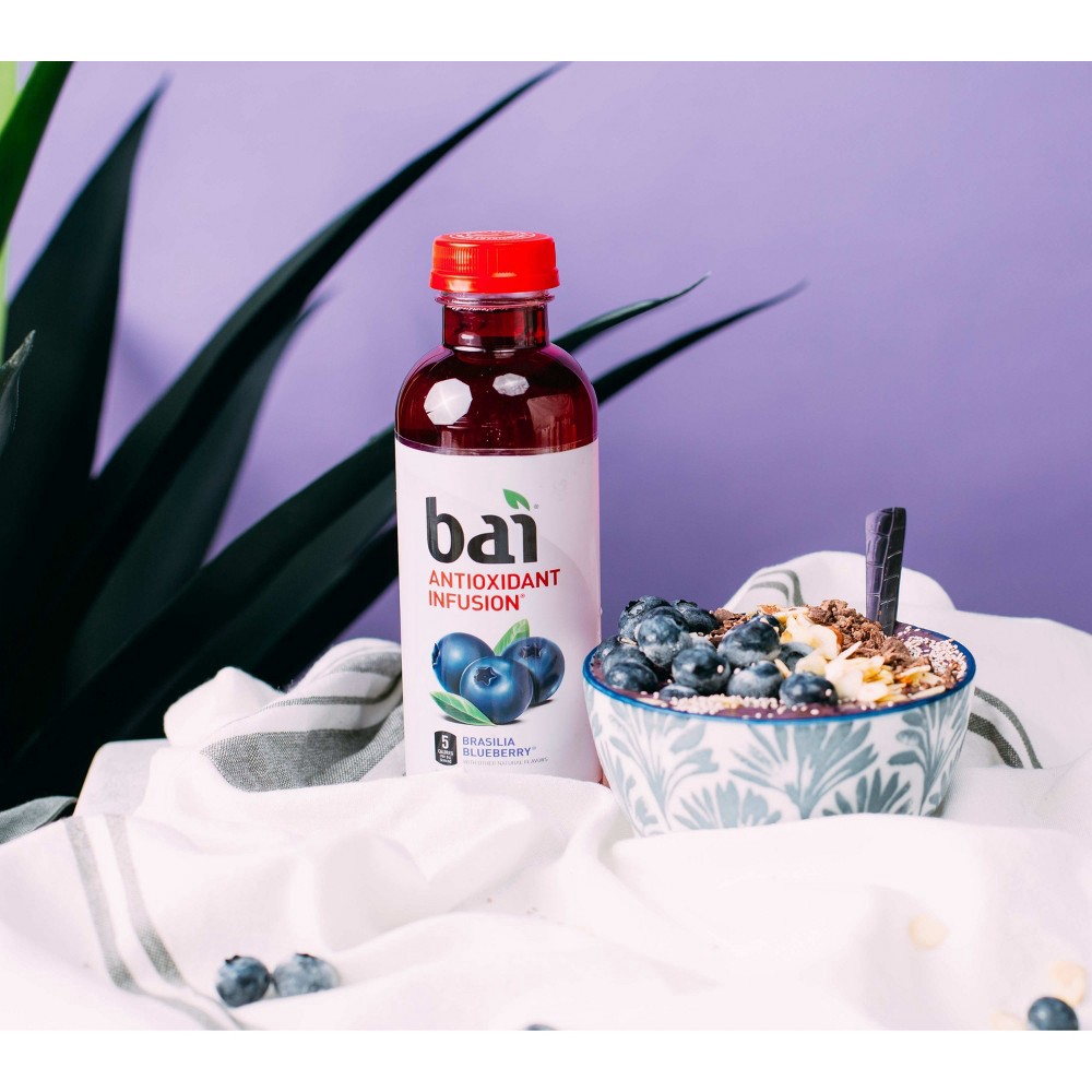 slide 3 of 5, Bai Brasilia Blueberry Antioxidant Water - 6pk/18 fl oz Bottles, 6 ct; 18 fl oz