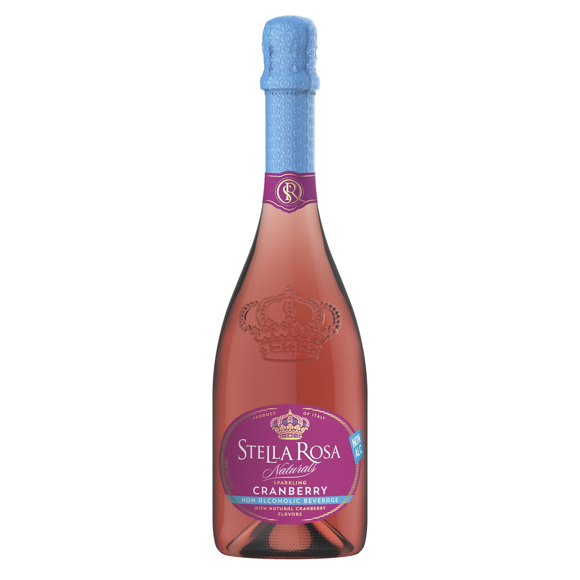slide 1 of 3, Stella Rosa Naturals Sparkling Cranberry Non-Alcoholic Wine 750 Ml, 750 ml