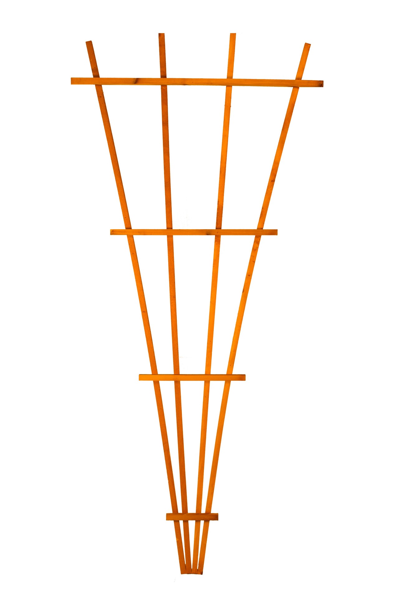 slide 4 of 6, Garden Architecture 32-in W x 72-in H Brown stain wood Traditional Garden Trellis For Climbing Plants For Roses, 1 ct