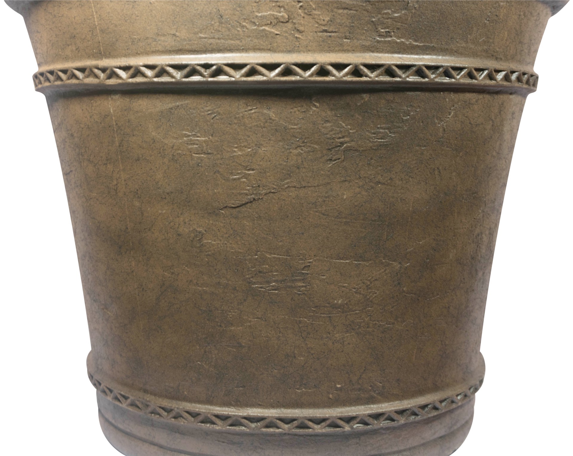 slide 6 of 6, allen + roth Round 19.8-in W x 19.8-in L Brown Resin Indoor/Outdoor Planter, 1 ct