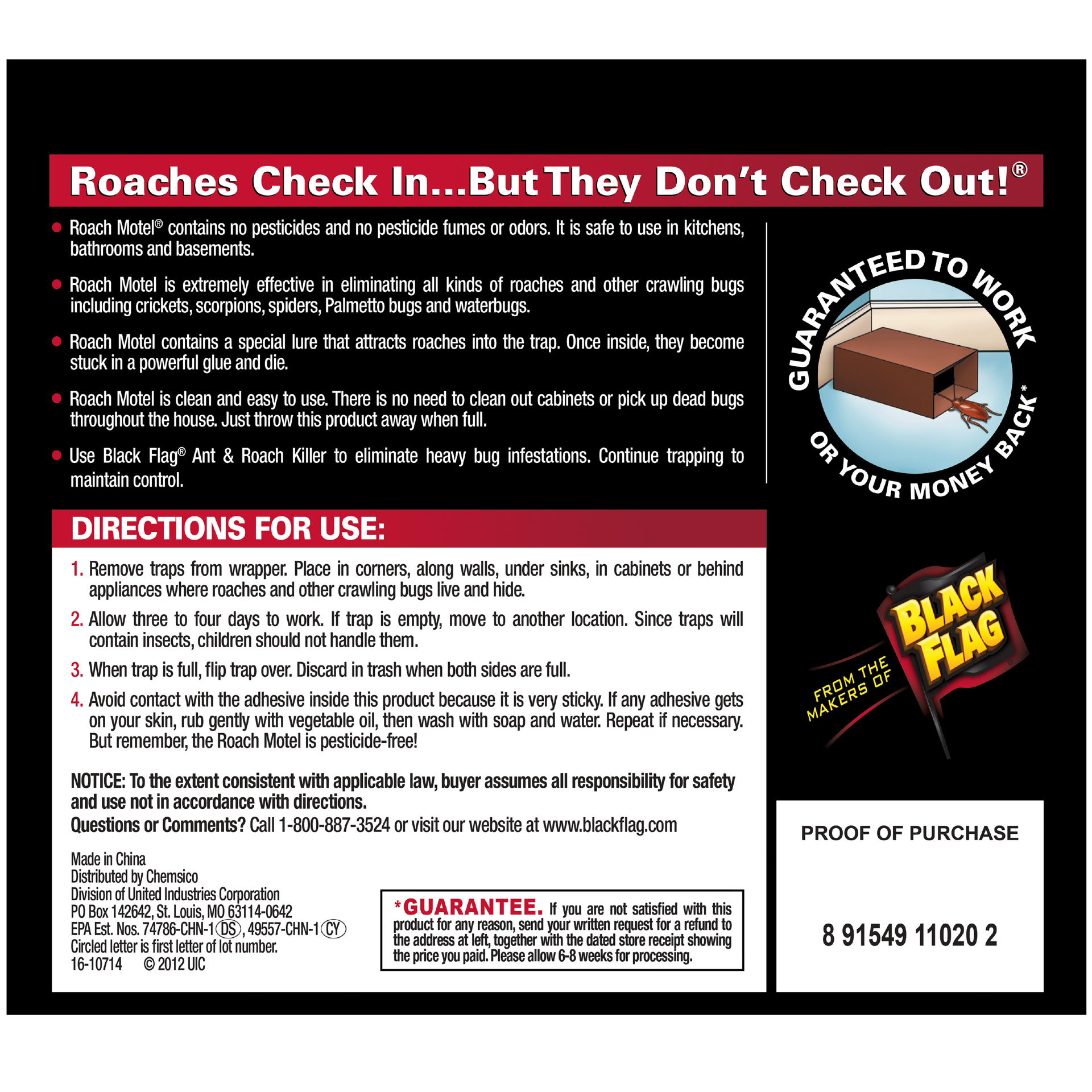slide 4 of 6, BLACK FLAG Roach Motel Indoor Insect trap 2 -Pack, 1 ct