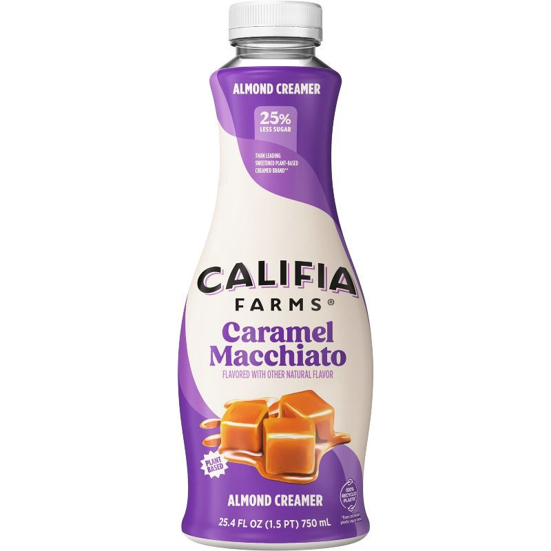 slide 1 of 8, Califia Farms Caramel Macchiato Almond Milk Coffee Creamer - 25.4 fl oz, 25.4 fl oz