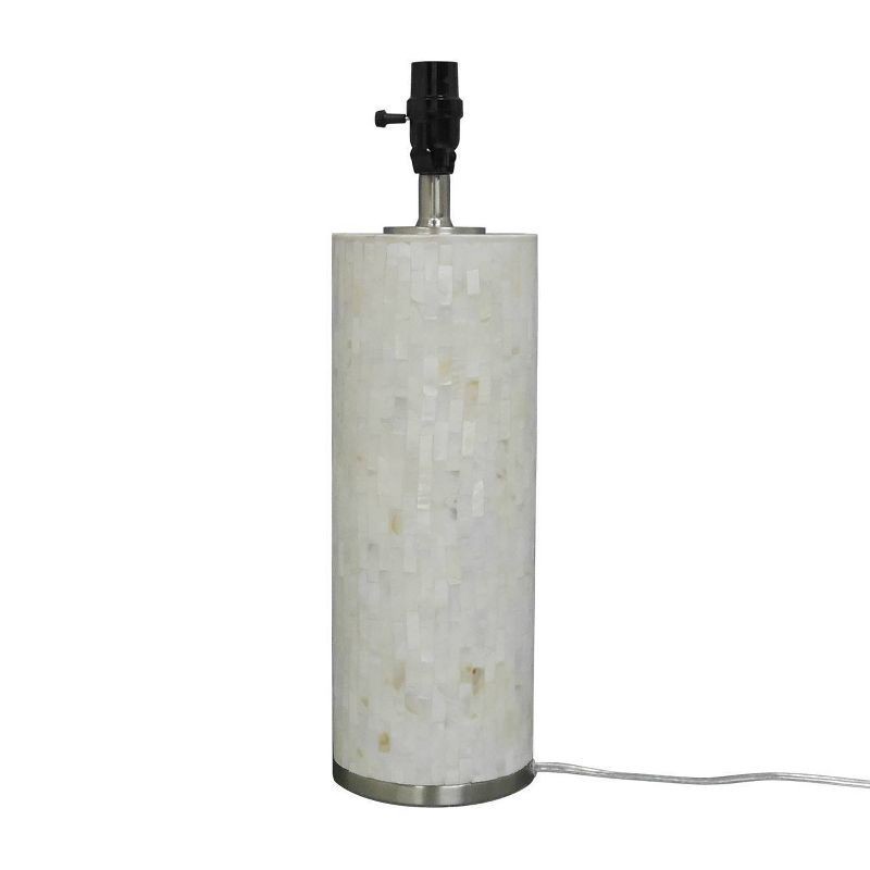 slide 4 of 7, Capiz Subway Tile Large Lamp Base Shell - Threshold™: Pearlized Finish, ETL Listed, No Assembly Required, 1 ct