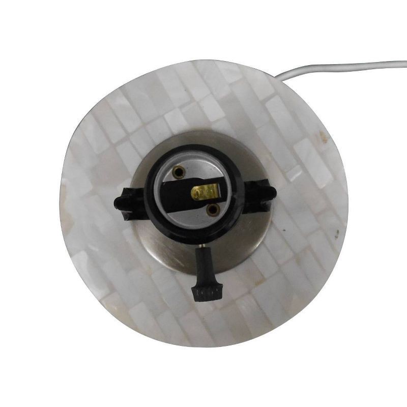 slide 6 of 7, Capiz Subway Tile Large Lamp Base Shell - Threshold™: Pearlized Finish, ETL Listed, No Assembly Required, 1 ct