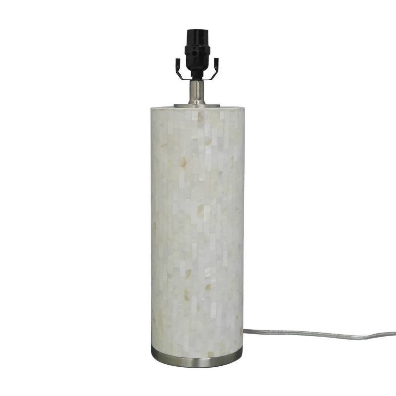 slide 4 of 7, Capiz Subway Tile Large Lamp Base Shell: Pearlized Finish, No Assembly - Threshold™, 1 ct
