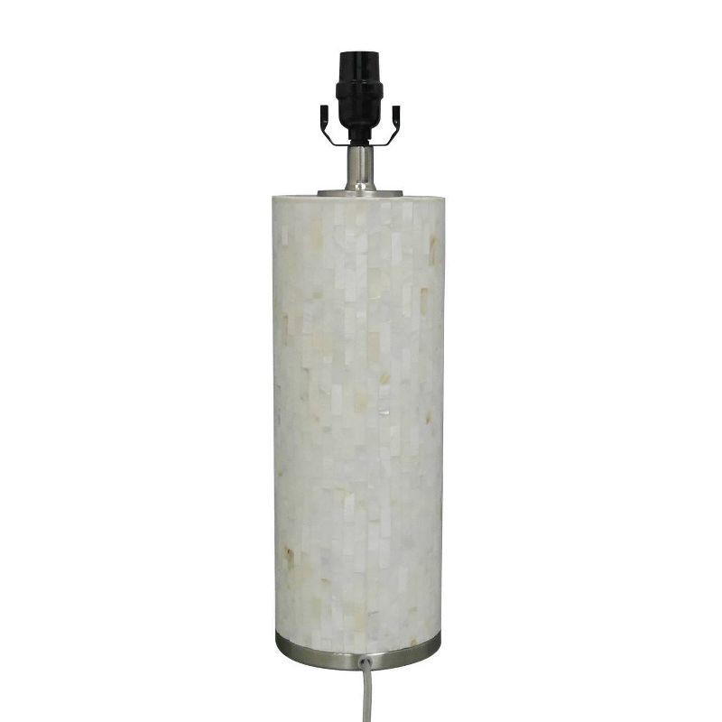 slide 3 of 7, Capiz Subway Tile Large Lamp Base Shell: Pearlized Finish, No Assembly - Threshold™, 1 ct