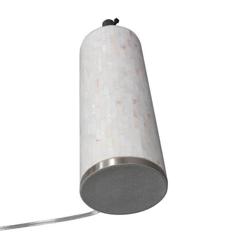 slide 7 of 7, Capiz Subway Tile Large Lamp Base Shell: Pearlized Finish, No Assembly - Threshold™, 1 ct