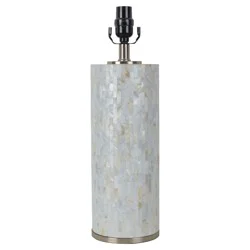 Capiz Subway Tile Large Lamp Base Shell: Pearlized Finish, No Assembly - Threshold™
