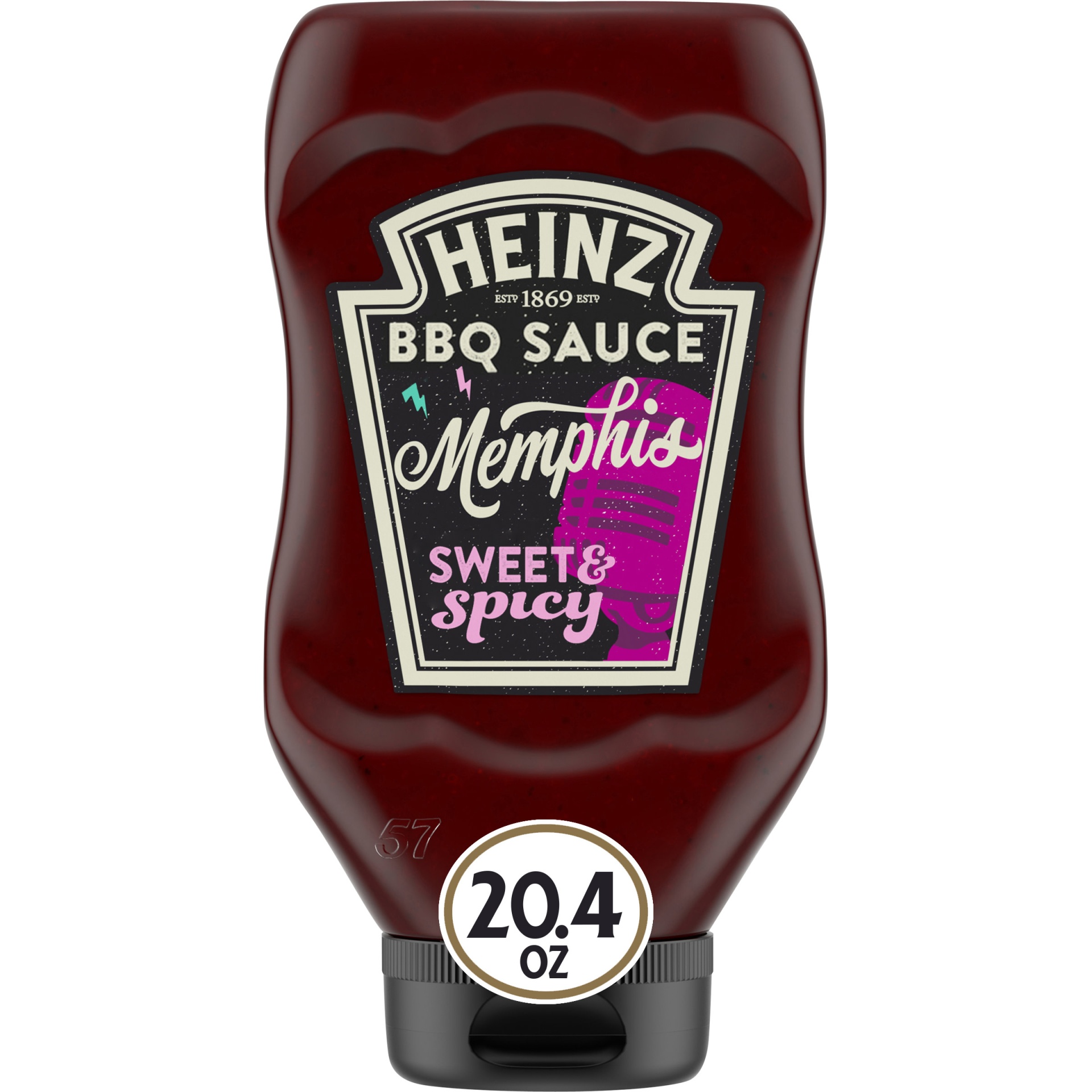 slide 1 of 10, Heinz Memphis Style Sweet & Spicy BBQ Sauce 20.4 oz Bottle, 20.4 oz