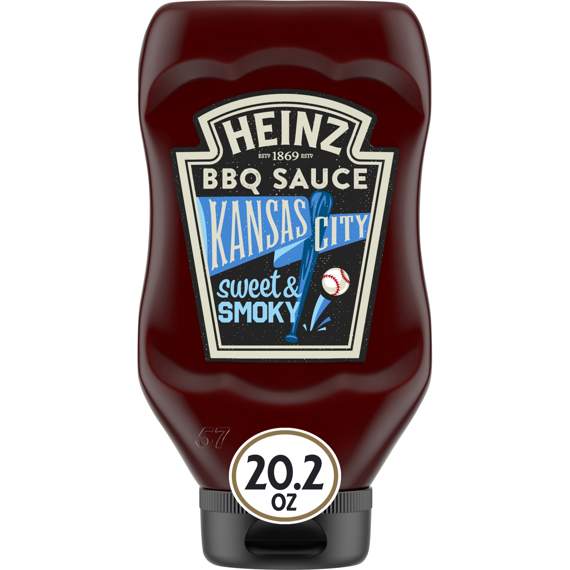 slide 1 of 9, Heinz Kansas City Style Sweet & Smoky BBQ Sauce Bottle, 20.2 oz