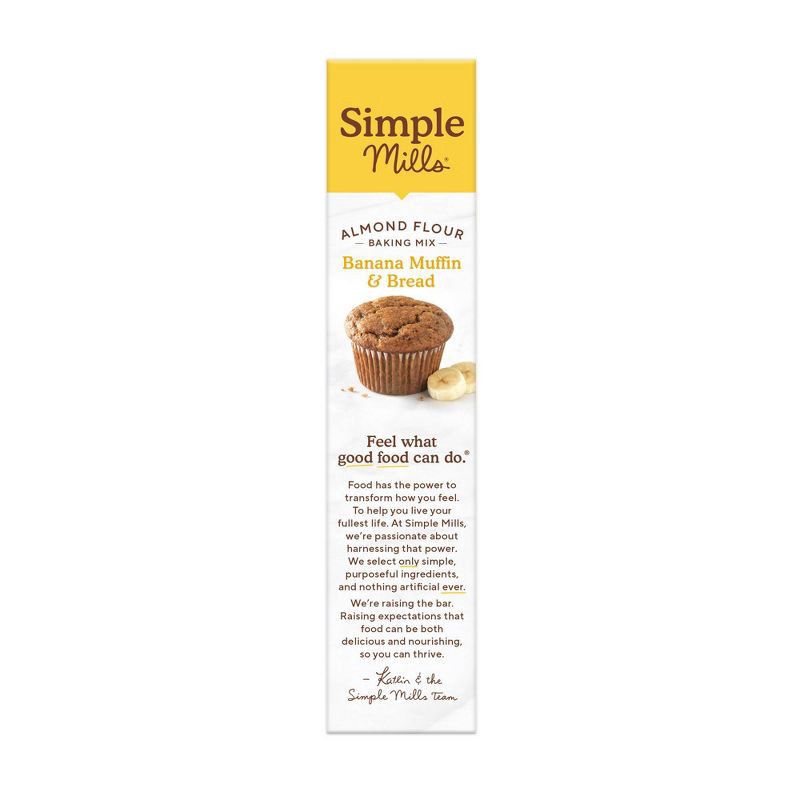 slide 4 of 6, Simple Mills Gluten Free Banana Muffin & Bread Almond Flour Baking Mix - 9oz, 9 oz