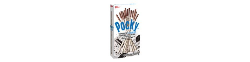 slide 2 of 4, Glico Pocky Cookies & Cream Covered Biscuit Sticks 2.47oz, 2.47 oz