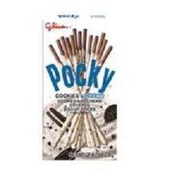 slide 1 of 4, Glico Pocky Cookies & Cream Covered Biscuit Sticks 2.47oz, 2.47 oz