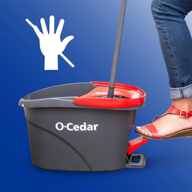 slide 2 of 15, O-Cedar EasyWring Spin Mop and Bucket System, 1 ct