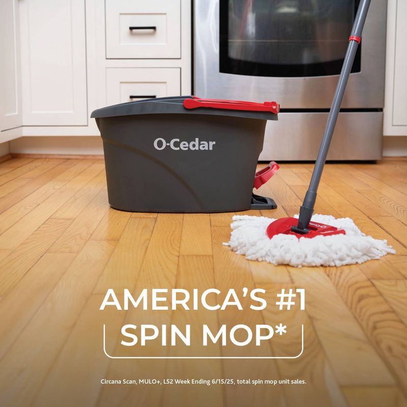 slide 3 of 14, O-Cedar EasyWring Spin Mop and Bucket System, 1 ct