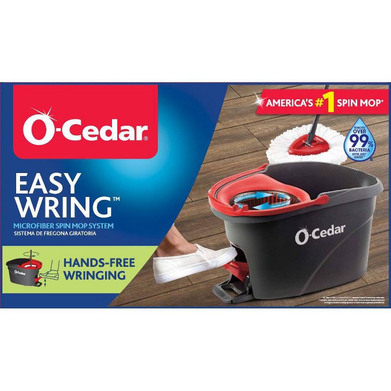 slide 15 of 15, O-Cedar EasyWring Spin Mop and Bucket System, 1 ct